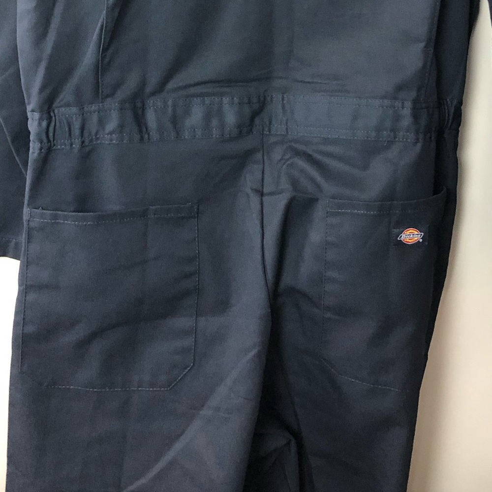 Dickies Long Sleeve Overalls Coveralls Navy Blue L Tall LT Zip Front NWT - Picture 7 of 7